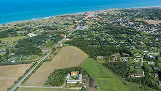 Luftaufnahme von Hus Rubjerg Knude