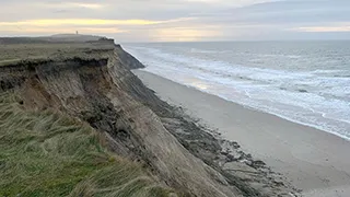 Strand in der Nähe von Hus Rubjerg Knude