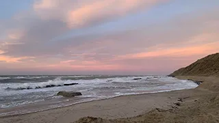 Strand in der Nähe von Hus Rubjerg Knude