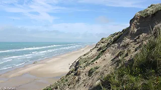 Strand in der Nähe von Knuds Hus