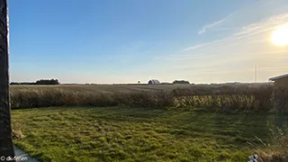 Blick auf die Landschaft von Hus Furreby Hygge