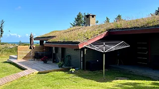 Terrasse von Hyrdehunds Hus