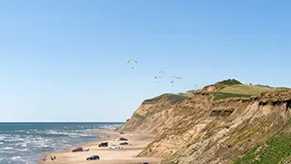 Strand in der Nähe von Narhval Poolhus