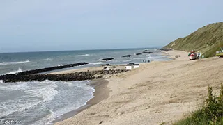 Strand in der Nähe von Höjlandet Hus