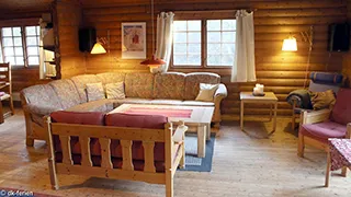 Wohnzimmer von Skallerup Blockhütte