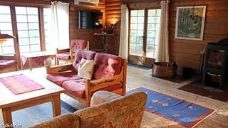 Wohnzimmer von Skallerup Blockhütte