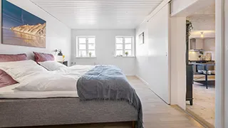 Schlafzimmer in Rubjerg Knude Havhus