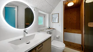 Badezimmer in Husby Gruppehus