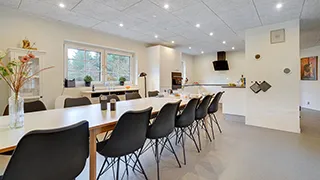 Essbereich in Bækby Poolhus