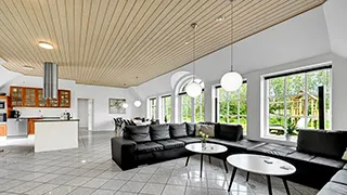 Wohnzimmer von Vedersø Klit Poolhus