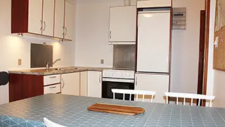 Küche in Klitlejlighed