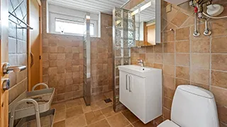 Badezimmer in Lynghytte