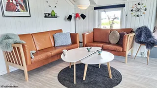 Wohnzimmer von Sommerhus Bjerregård