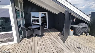 Terrasse von Sommerhus Bjerregård