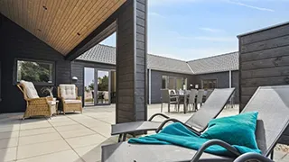 Terrasse von Bjerregård Gruppehus
