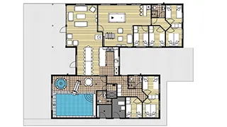 Grundriss von Holmsland Klit Poolhus