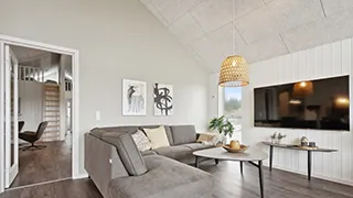 Wohnzimmer von Fransens Poolhaus