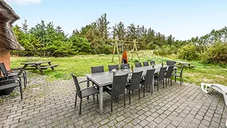 Terrasse von Sandagers Poolhus