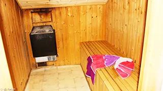 Sauna in Klegod Poolhaus