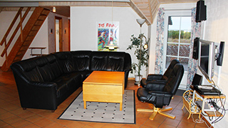 Wohnzimmer von Søndergaards Poolhus