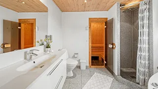 Badezimmer in Afslaphus Sivbjerg