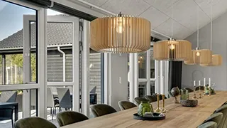 Essbereich in Hejbøl Poolhus