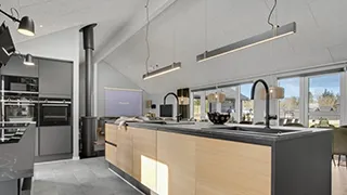 Küche in Hejbøl Poolhus