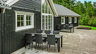 Terrasse von Solsiden Poolhus