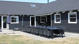 Terrasse von Vejers Aktivhus
