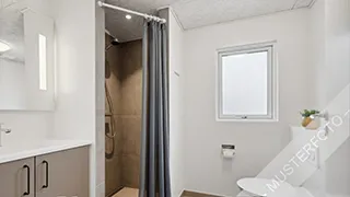 Badezimmer in Stendysse Poolhus