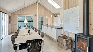 Essbereich in Østkrogen Poolhus