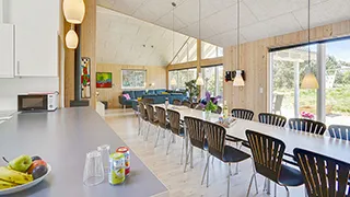 Essbereich in Østkrogen Poolhus
