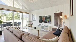 Wohnzimmer von Nordkrogen Poolhus