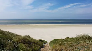 Strand in der Nähe von Mælker Poolhus