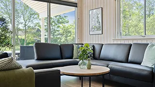 Wohnzimmer von Vandflod Poolhus