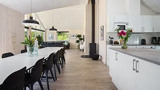 Essbereich in Vandflod Poolhus