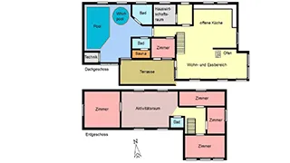 Grundriss von Per Knolds Poolhus