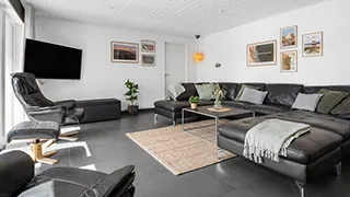 Wohnzimmer von Vænge Poolhus