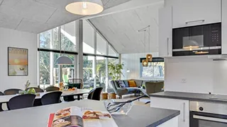 Küche in Blåbjerg Poolhus