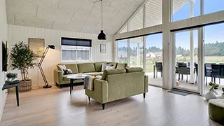 Wohnzimmer von Kirkeflod Poolhus