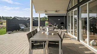 Terrasse von Landsø Poolhus