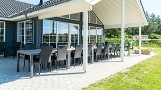 Terrasse von Puldal Poolhus