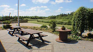 Terrasse von Hus Neder