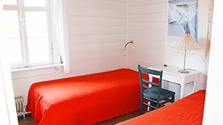 Schlafzimmer in Pallesens Hyggehus