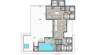 Grundriss von Poolhus Lakolk