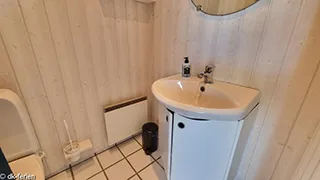 Badezimmer in Hus Klitten på Lakolk