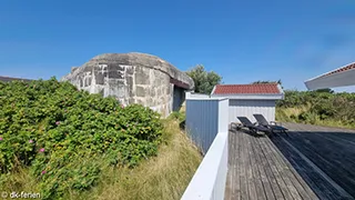 Blick auf die Landschaft von Hus Klitten på Lakolk