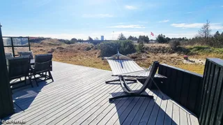 Terrasse von Strandhus Bratten