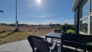 Terrasse von Strandhus Bratten