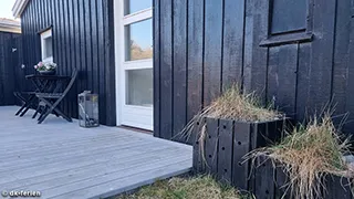 Terrasse von Strandhus Bratten